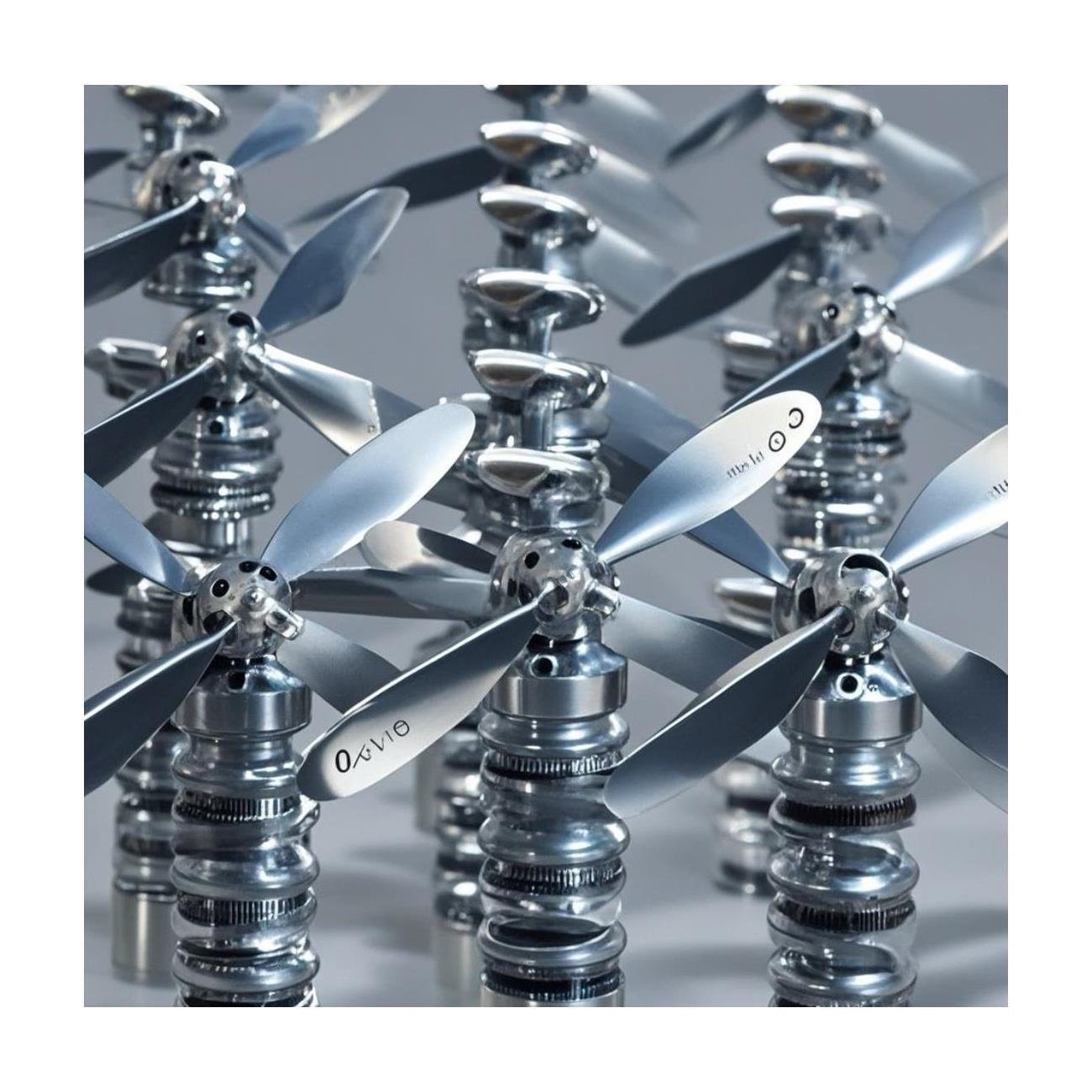 Competitive Price Five Axis CNC Machining Services Stainless Steel Brass Metal Parts 3D Model Propeller Accessories Car