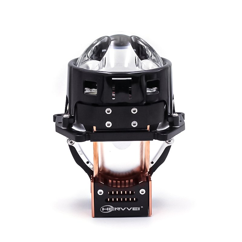 HENVVEI 75W6000K General Headlights with Dual-beam LED Lenses for High-beam Dual-beam LED Lenses BI-LED Lens Headlamp