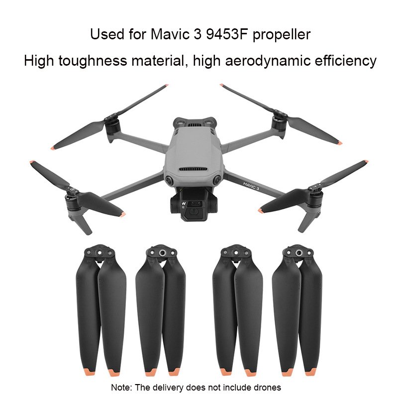 For DJI Mavic 3 Propellers 9453 9453F Blades MAVIC 3 PRO/CLASSIC Wing Accessories Orange Rim Silicone Version