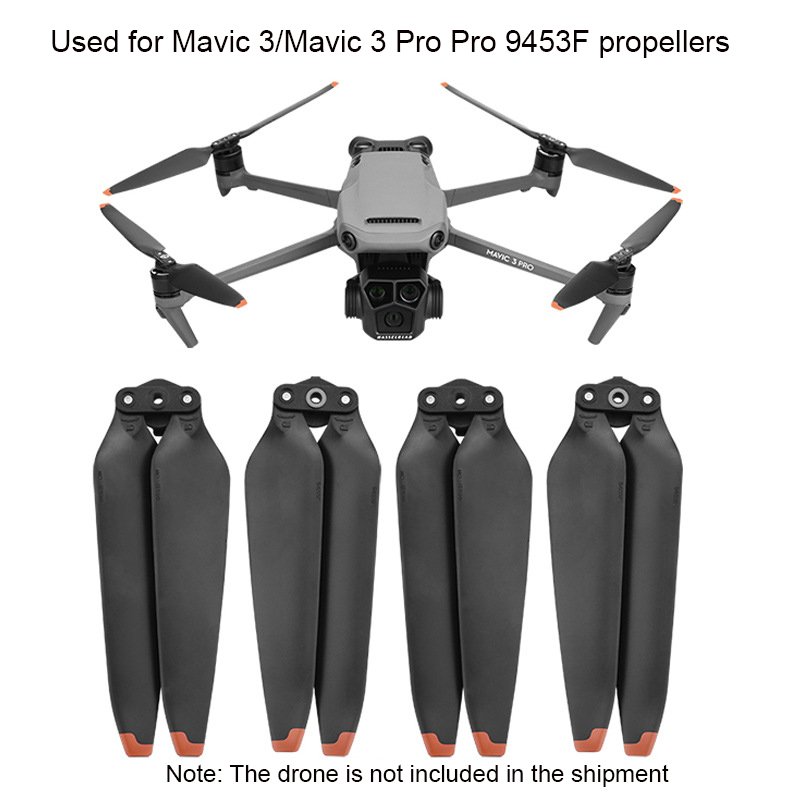 For DJI Mavic 3 Propellers 9453 9453F Blades MAVIC 3 PRO/CLASSIC Wing Accessories Orange Rim Silicone Version