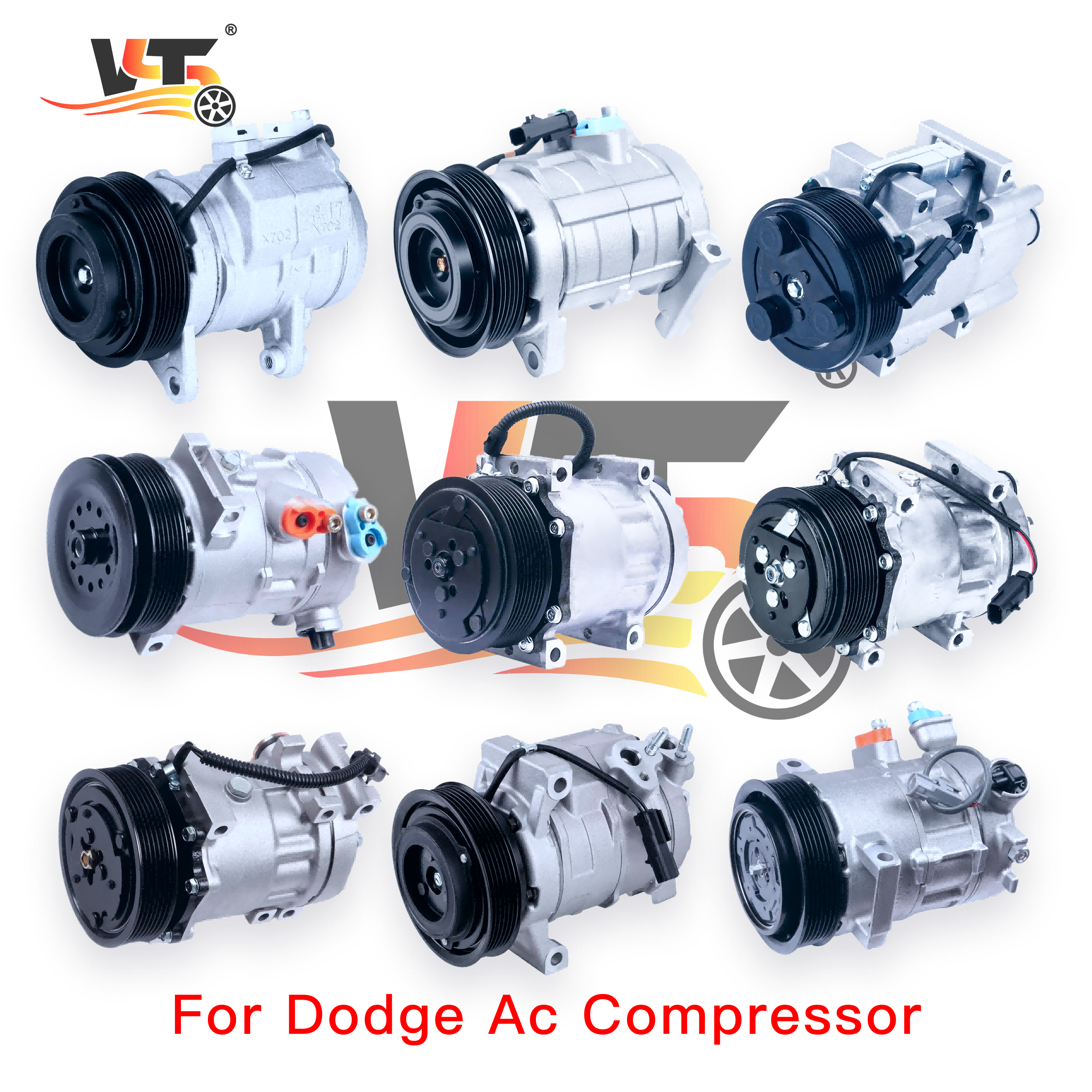 American Car AC Compressor Air Condition Ac for Dodge Ram 2012 Compressor AC for Ford/Jeep Compass Grand Cherokee Compressor