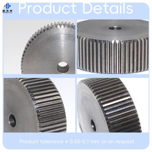Factory Customized Tight Tolerance CNC Manufacturing Iron Steel Stainless Steels Small Module Spur Gear