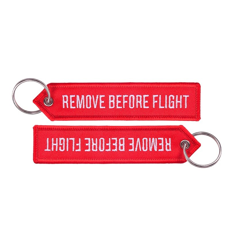 Personalized Aviation Keychain Arrow Design REMOVE BEFORE FLIGHT Tag for Promotional Gift