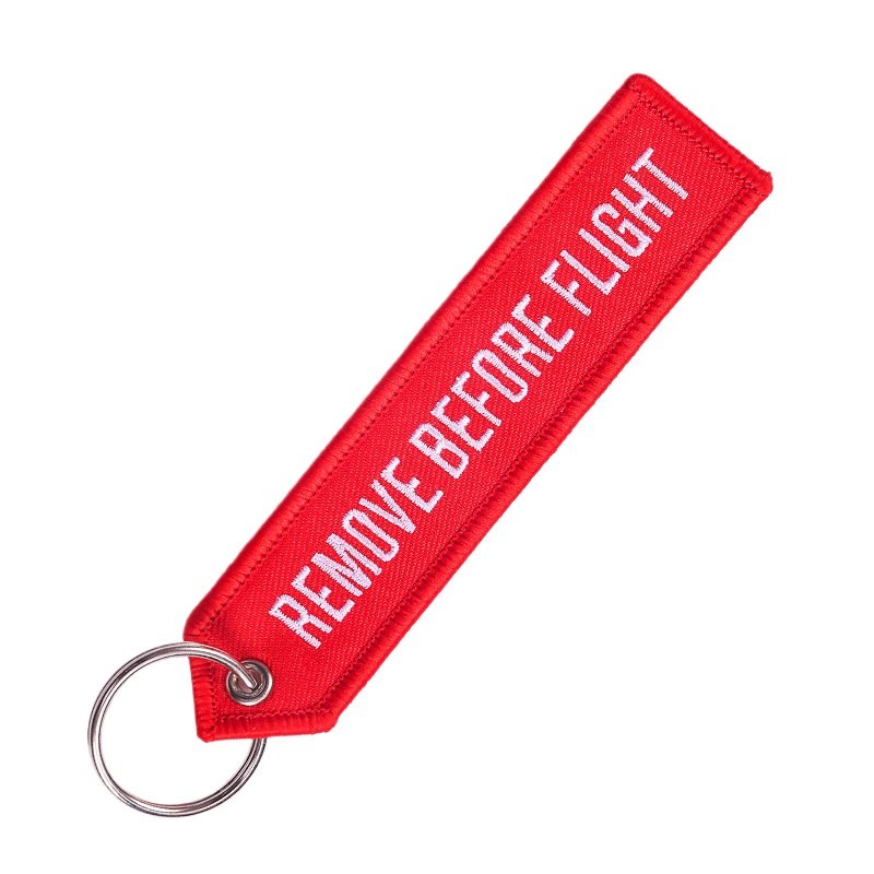 Personalized Aviation Keychain Arrow Design REMOVE BEFORE FLIGHT Tag for Promotional Gift