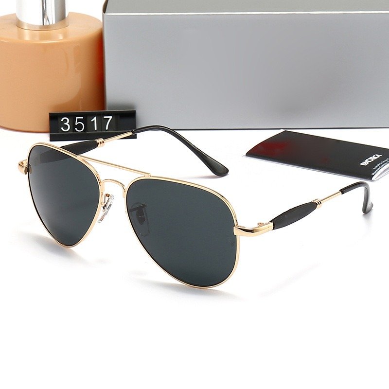 High Quality Trendy Aviation Luxury Designer Sun Glasses Retro Custom Famous Brand Shades Fashion Women Men Sunglasses with case