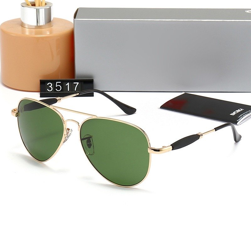 High Quality Trendy Aviation Luxury Designer Sun Glasses Retro Custom Famous Brand Shades Fashion Women Men Sunglasses with case