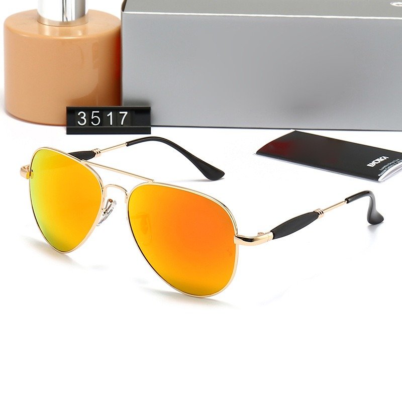 High Quality Trendy Aviation Luxury Designer Sun Glasses Retro Custom Famous Brand Shades Fashion Women Men Sunglasses with case