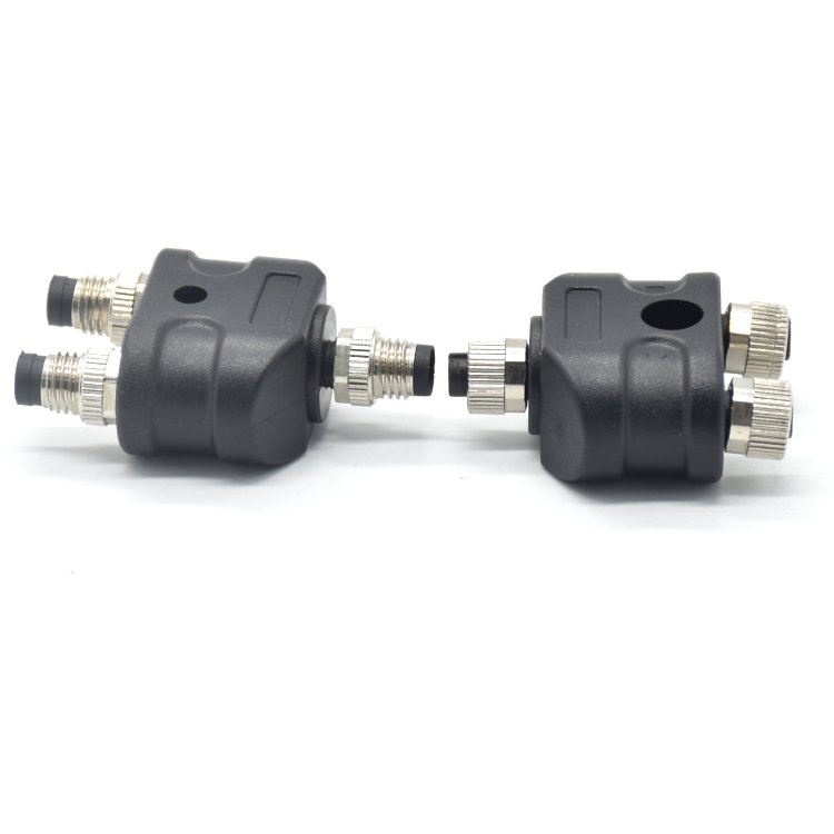 Westsam Industrial Parts Splitter M8 6pin Aviation Circular Connector DIN Type 2A Rated Current