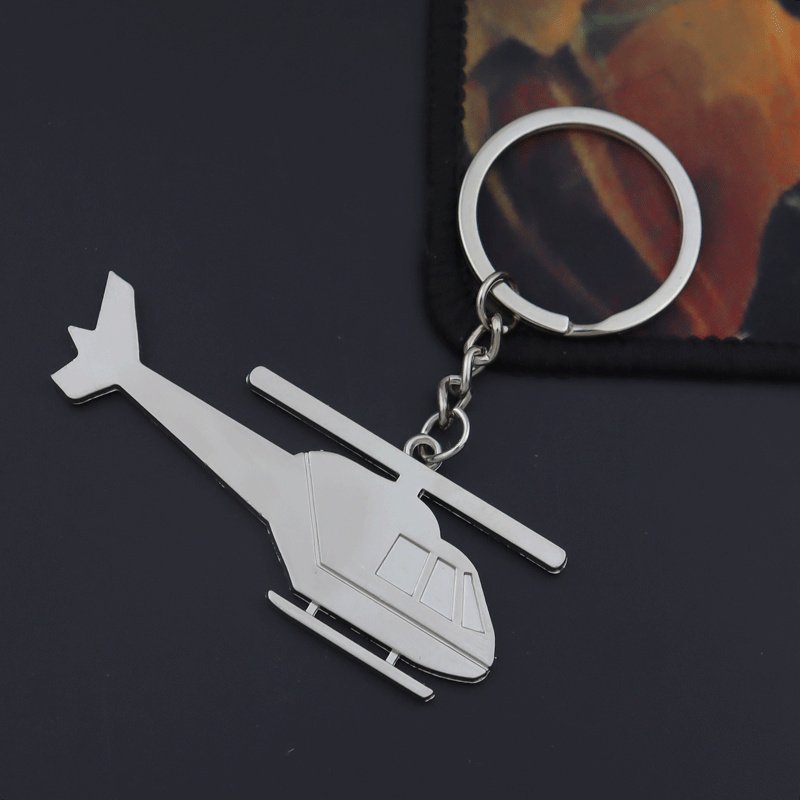Custom Metal Aircraft Model Keychain Accessories Alloy Commemorative Gift Airplane Shaped Pendant Keychains