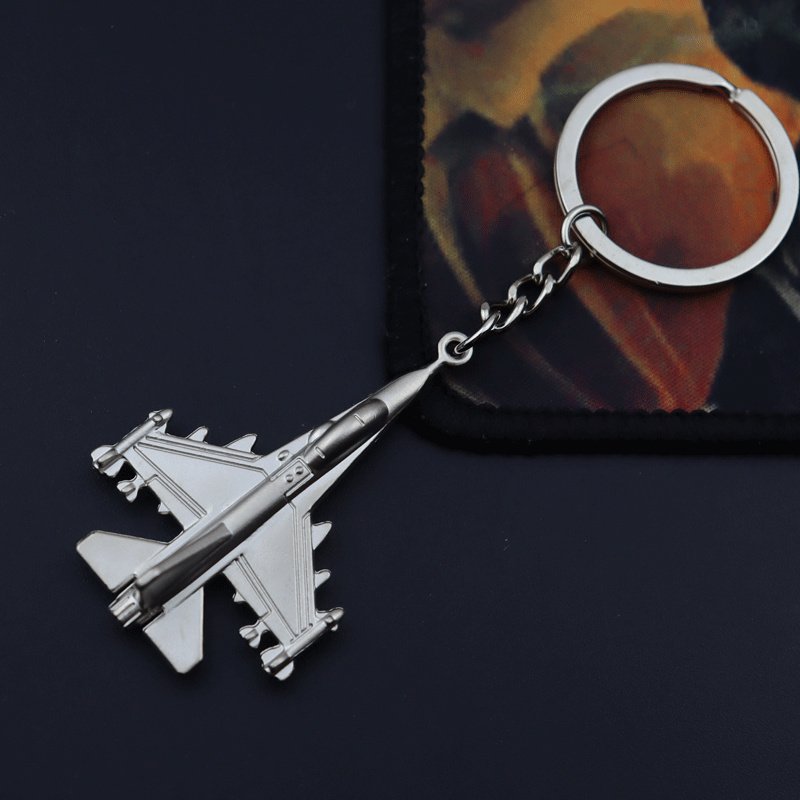 Custom Metal Aircraft Model Keychain Accessories Alloy Commemorative Gift Airplane Shaped Pendant Keychains