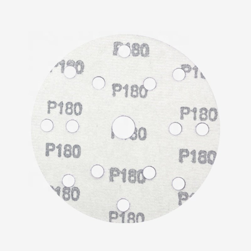 6 Inch Round Hook and Loop Sanding Disc Grinding for Automobile Refinishing Purple Ceramics Sandpaper