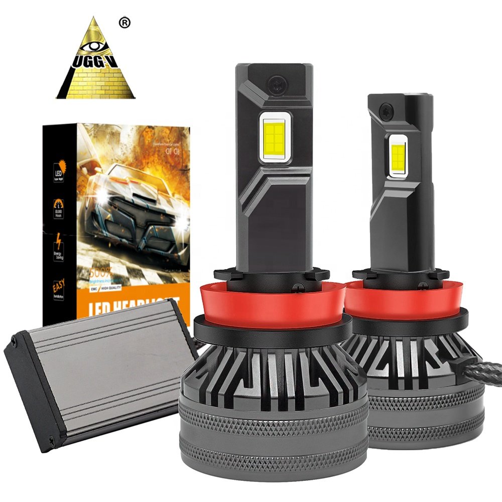 Super Bright Auto Bulb 12V24V Canbus H4/H7/H11/H13/H16/HB3/HB4/E22 Compatible Laser Logo LED Headlights E22 Custom 80W 12V H7