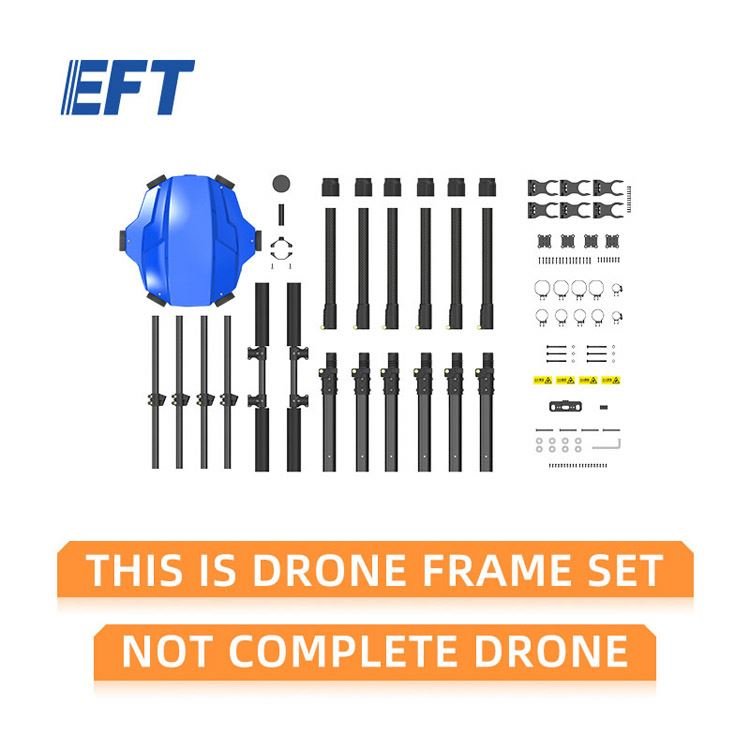 2024 Hot Sale E610P 6-axis 10L Agricultural Sprayers Drone Frame Carbon Fiber Aircraft Seeder Uav Spraying Drone Parts