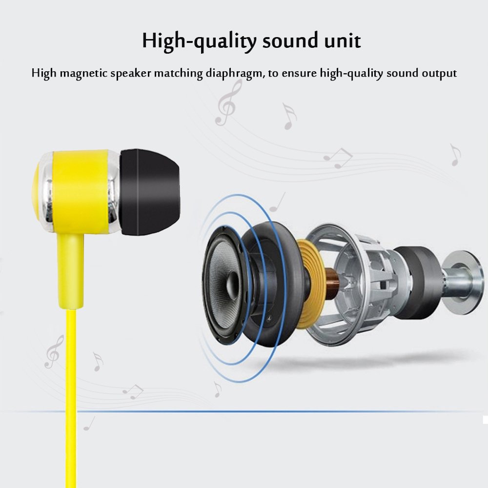 Wired Earphone In-ear Headset Earbuds Bass Earphones for IPhone for Samsung 3.5mm Sport Gaming Headset With Mic