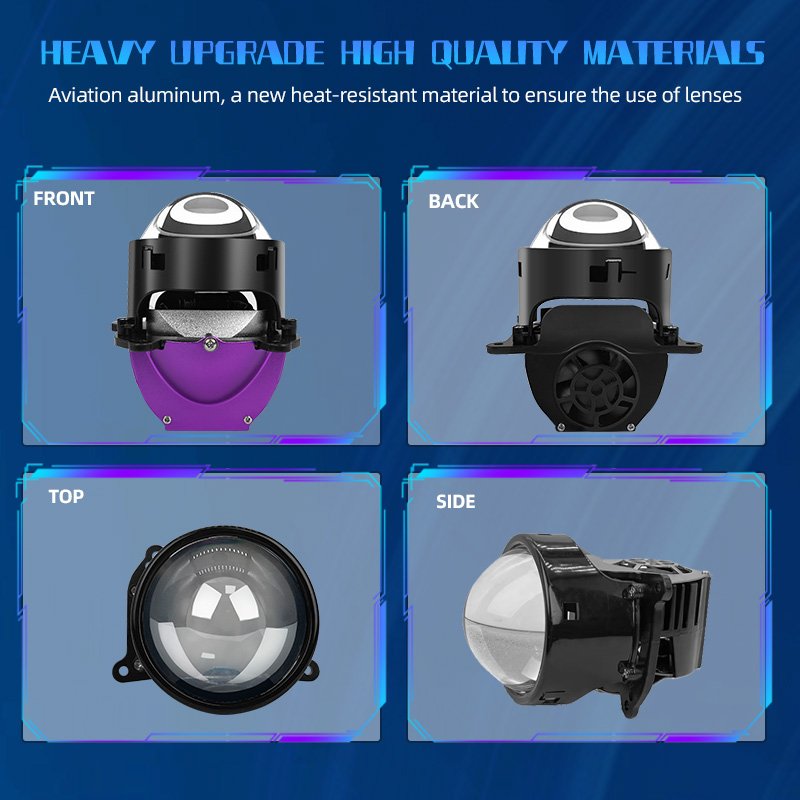 OEM Auto Accessories Wholesale LD6 Car LED Headlight Bulb 3 Inch 120w Bi LED Projector Lens
