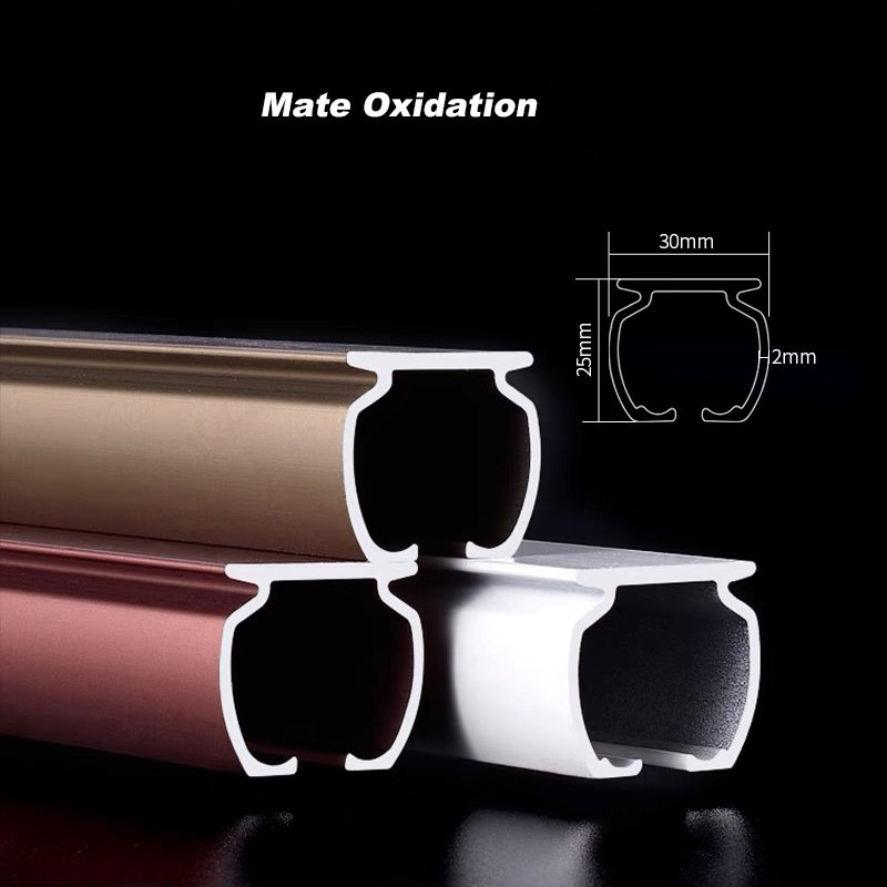 Large Square Foldable Curtain Rail Aluminum Ceiling Mount for Window
