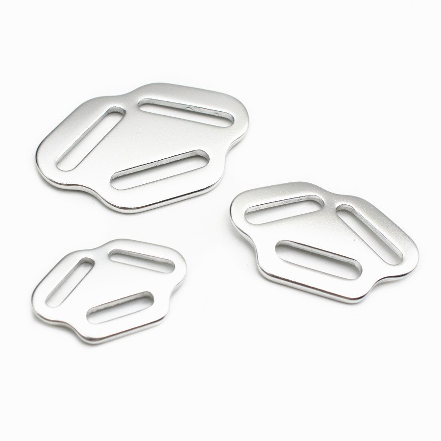 Custom Dog Accessories Aviation Aluminum Belt Buckle Triangle Slider Buckle for Backpack Adjuster Strap Buckles 15mm/20mm/25mm