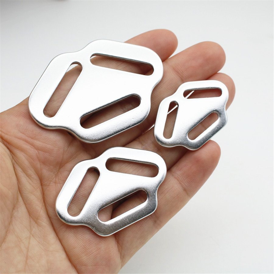 Custom Dog Accessories Aviation Aluminum Belt Buckle Triangle Slider Buckle for Backpack Adjuster Strap Buckles 15mm/20mm/25mm