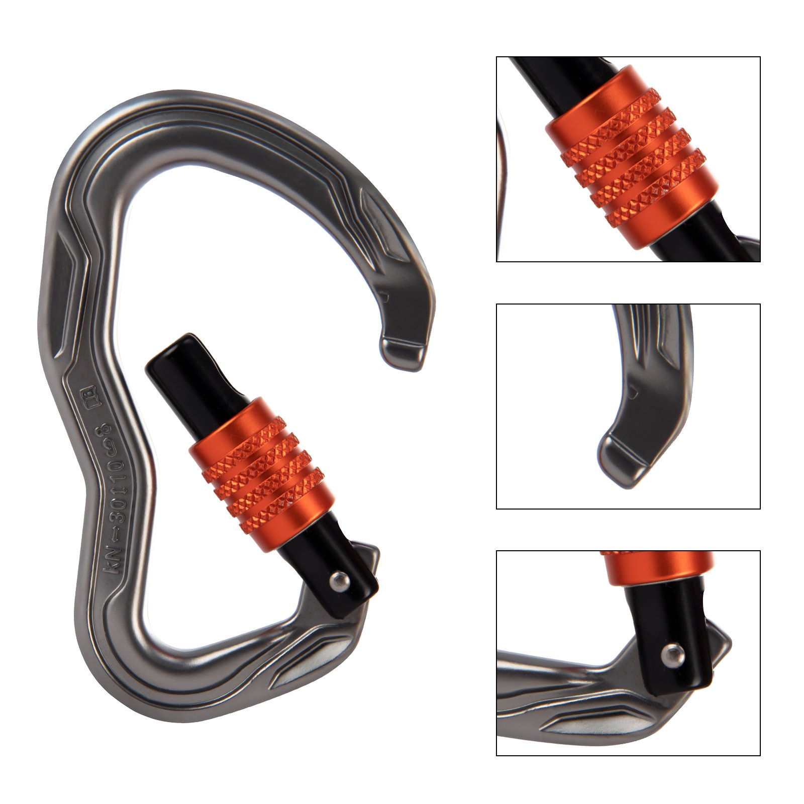 Tactical Pulley Anti-wear Rope Main Lock Mountaineering Mountaineering Rock Climbing Rescue Equipment Main Lock Buckle Belt Lock