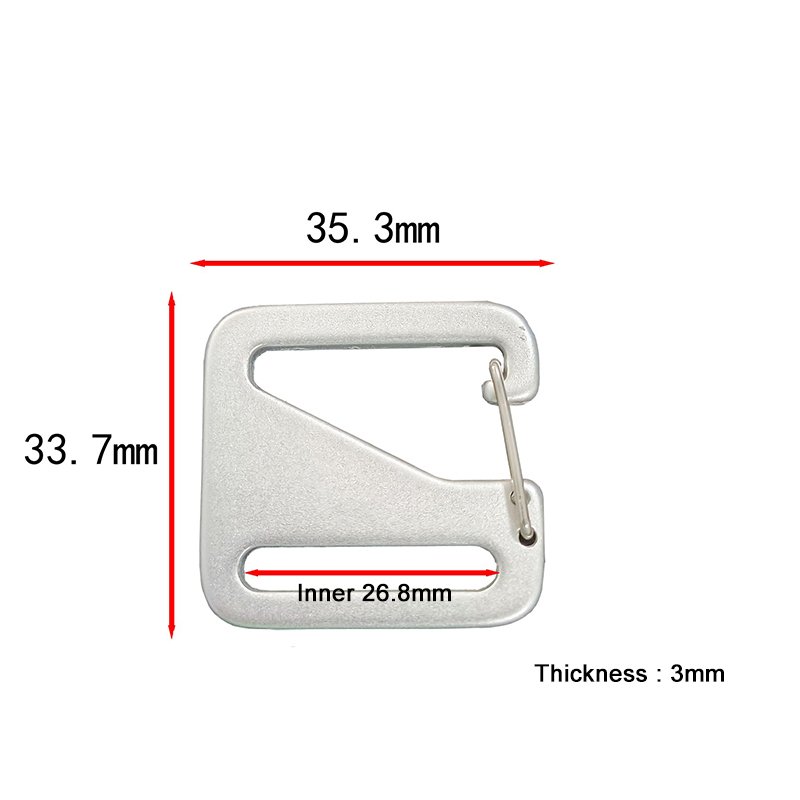 1Inch Aluminum Spring G Hook Metal Buckle Bag Accessories Backpack Strap Adjuster G Hook for Webbing