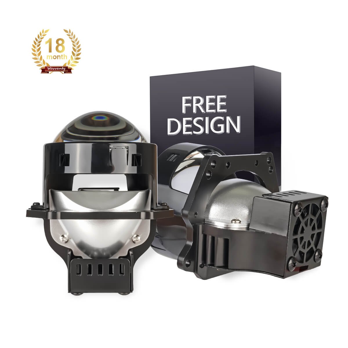 3.0INCH 58W Adaptive Sensor BI-LED Projector Lens High Power Car Accessories Headlight Projector