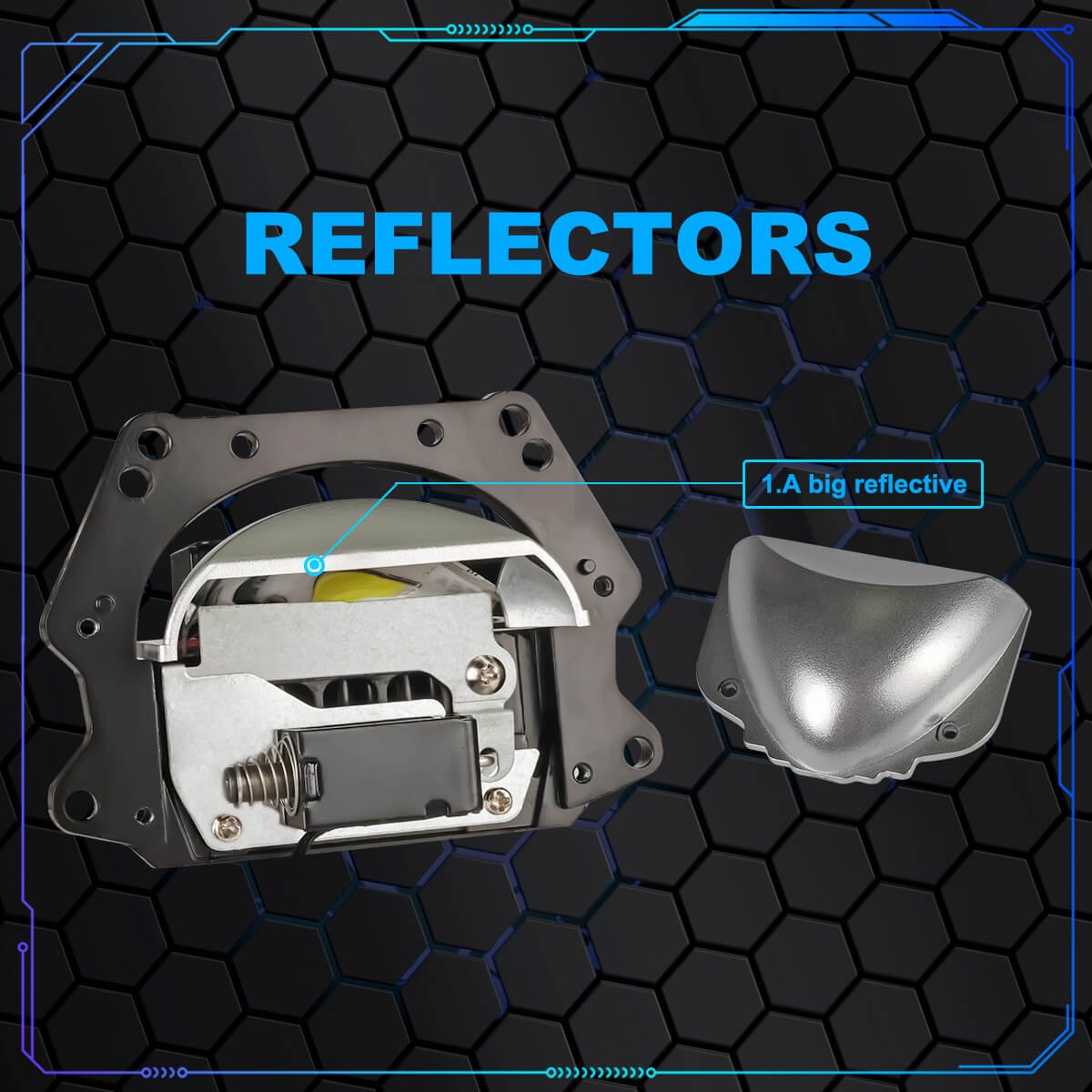 3.0INCH 58W Adaptive Sensor BI-LED Projector Lens High Power Car Accessories Headlight Projector