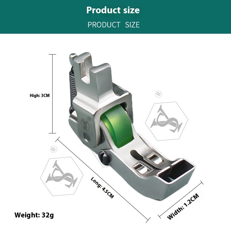 SY-10 Boutique All-Steel Three-Roller Presser Foot Ship-Shape Flat Car Special Aviation Cotton Pressure Line for Sewing Machine