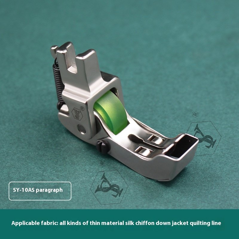 SY-10 Boutique All-Steel Three-Roller Presser Foot Ship-Shape Flat Car Special Aviation Cotton Pressure Line for Sewing Machine