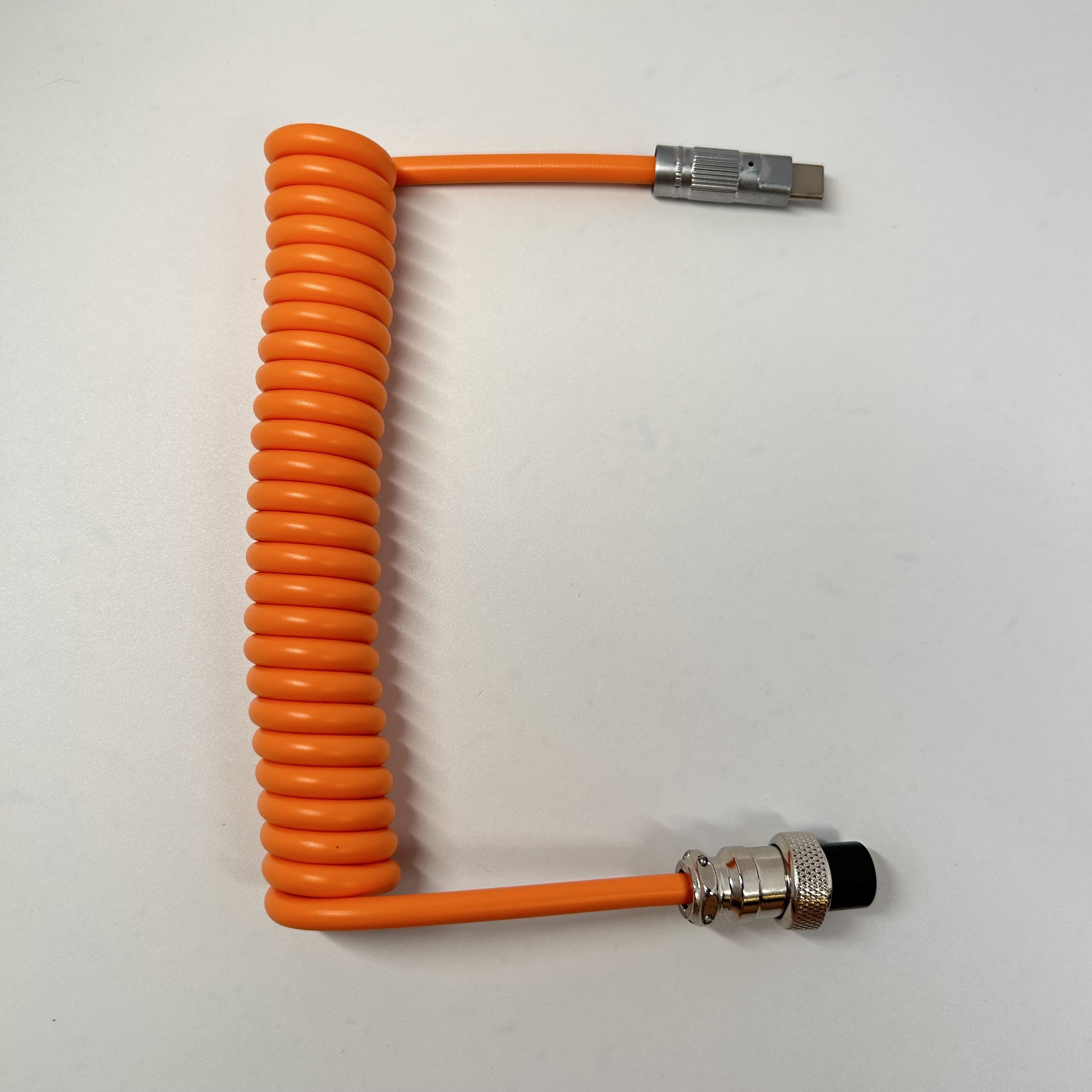 BSUN Durable Custom Customize Type c Spring Spiral Usb Cable Mechanical Keyboard Coiled Cable Keyboard