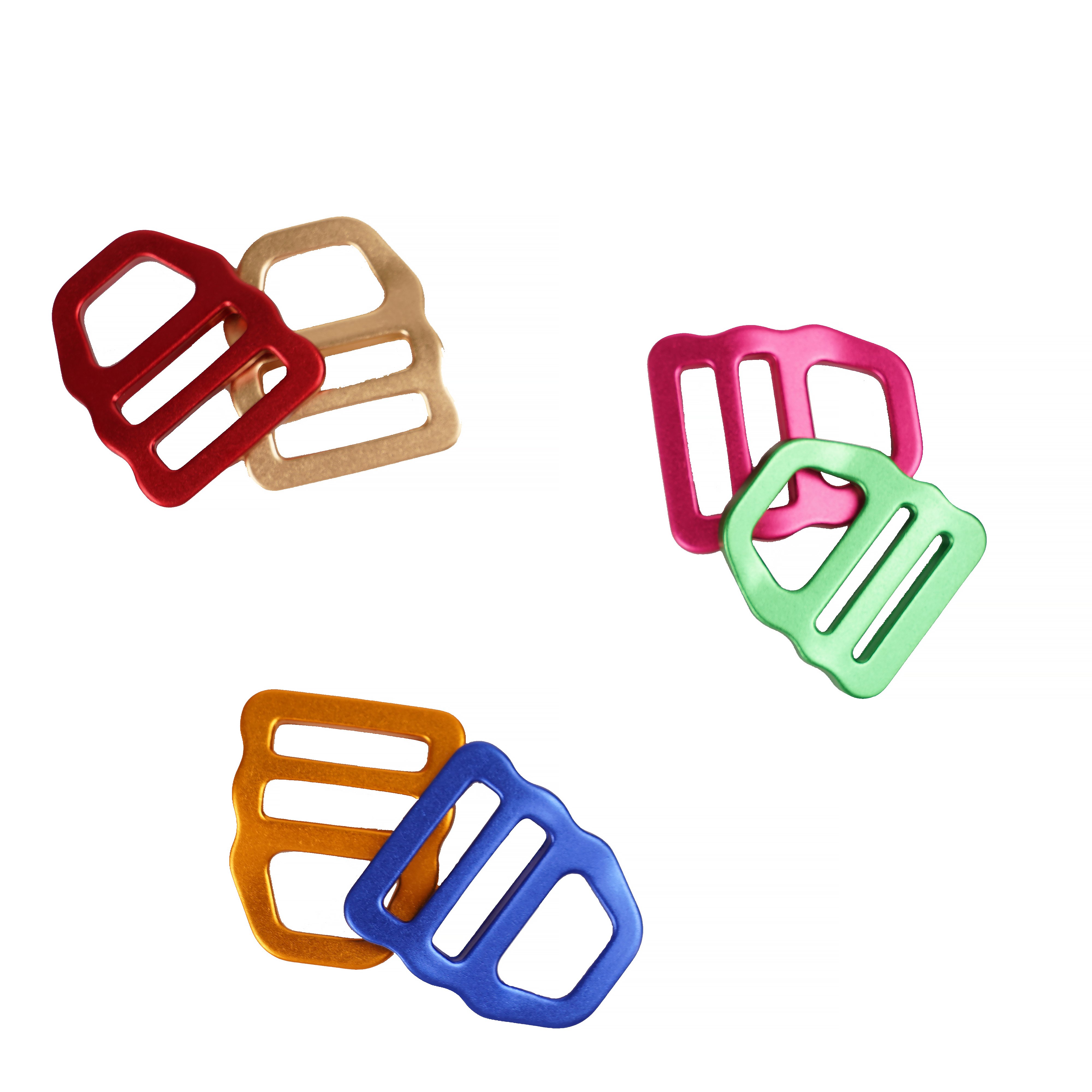 Alloy Curving Tri-glide Buckle Hardware Accessories Aluminum Metal Adjuster Buckle for Dog Leash