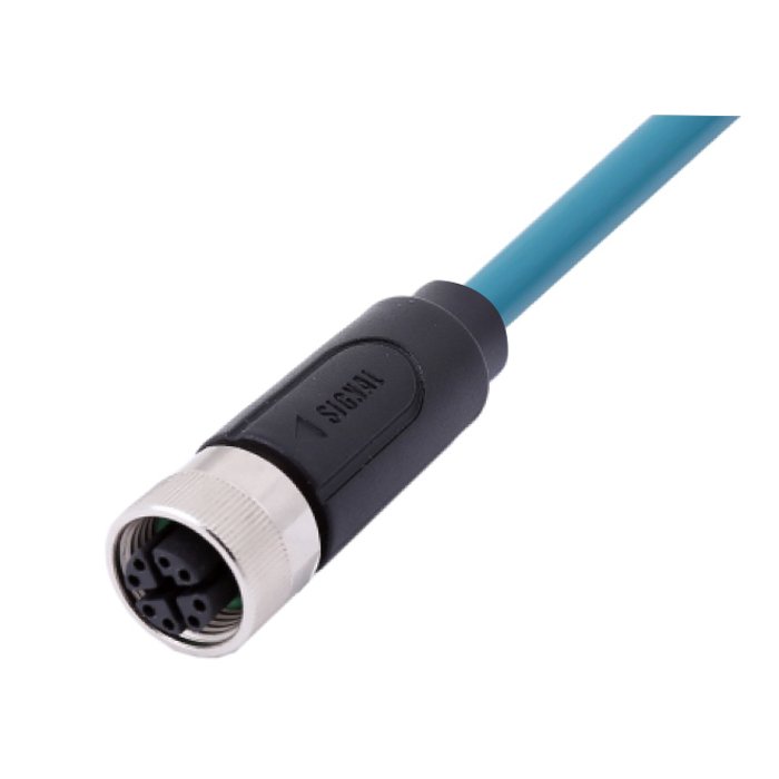 M12 Female and Male Accessory for Over-molding Aviation Connector 8Pin X-coding Outdoor Waterproof IP67 With Shield