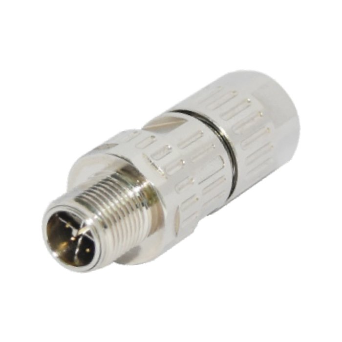 M12 Female and Male Accessory for Over-molding Aviation Connector 8Pin X-coding Outdoor Waterproof IP67 With Shield