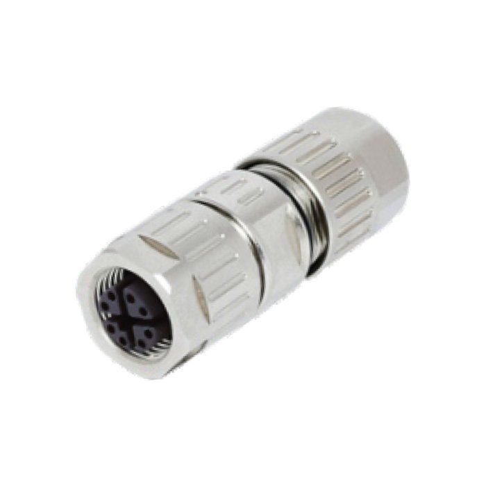 M12 Female and Male Accessory for Over-molding Aviation Connector 8Pin X-coding Outdoor Waterproof IP67 With Shield