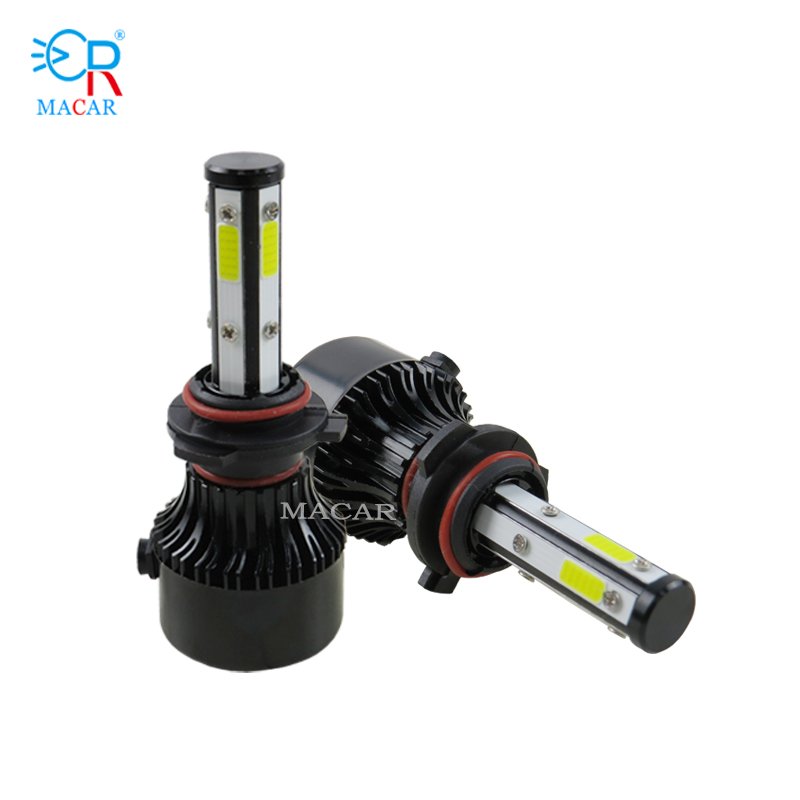 MACAR Hot Selling 5 Side Led Headlight 12V White Waterproof 60W Headlamp High Low Beam H7 H11 9005 9006 H4 Bulb for Car Led H7