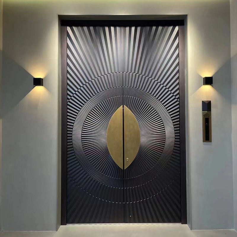 2025 Customized Size Aviation Insulation Broken Bridge Stainless Aluminum Entry Door Design