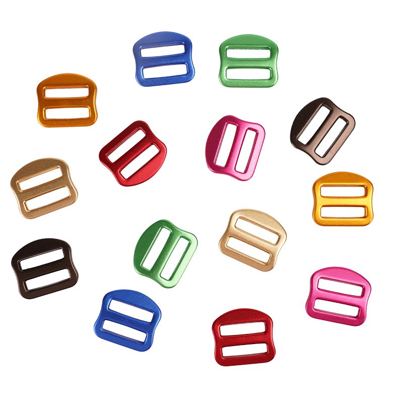 Custom Alloy Accessory Luggage Garment Bag Buckles Metal Square Buckle Adjustable Tri Glide Buckle for Pet Harness
