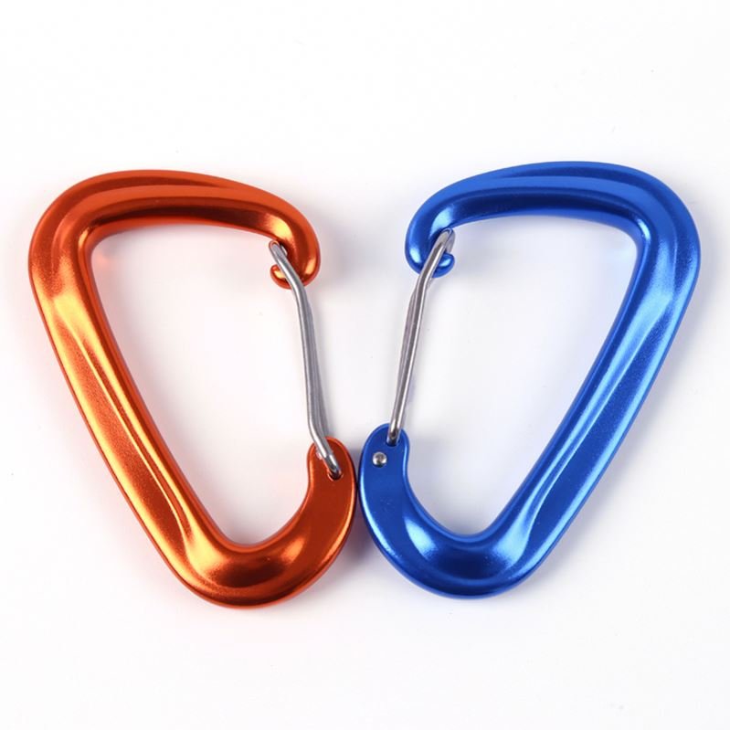 D Shape Hook for Outdoor Camping Hiking Hammocks Lightweight 12KN Aluminum Wire Gate Carabiner