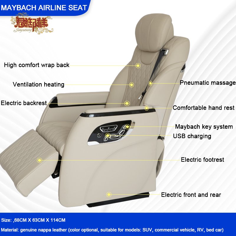 Crafter Benz Vito V220 V250d V300 Sprinter Adjustable Smart Comfortable High-End Interior Accessories Swivel Chair Aviation Seat