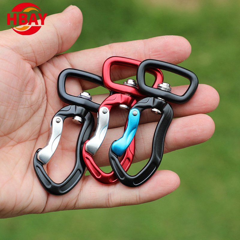Rotating Fast Hanging Aviation Aluminum Pet Hook Outdoor Mountaineering Camping Tent Safety Hook for Heavy Industry Use