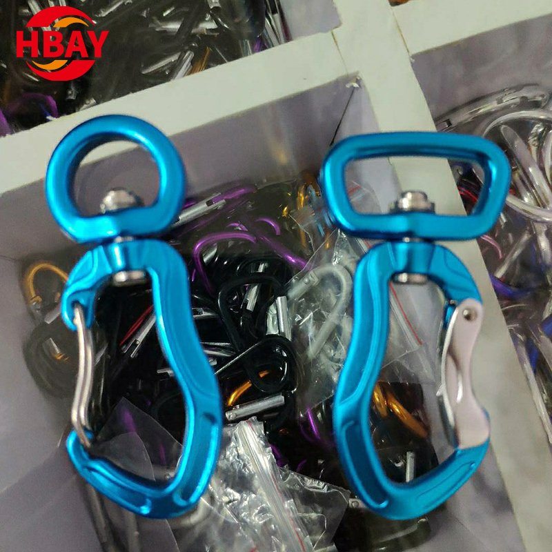Rotating Fast Hanging Aviation Aluminum Pet Hook Outdoor Mountaineering Camping Tent Safety Hook for Heavy Industry Use