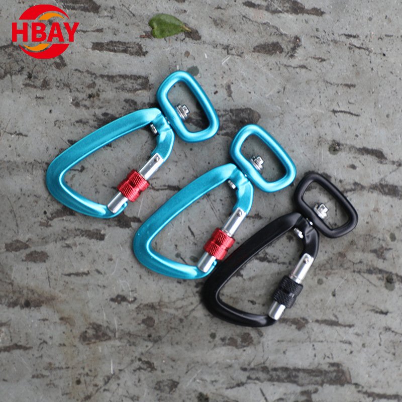 Rotating Fast Hanging Aviation Aluminum Pet Hook Outdoor Mountaineering Camping Tent Safety Hook for Heavy Industry Use