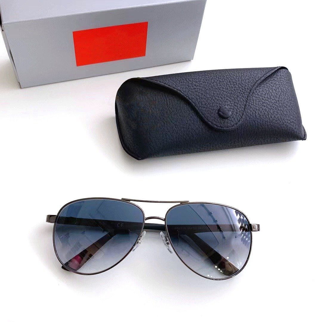 Famous Luxury Brand Designer Shades New Style Unisex Personality Fashion Shades Polarized 8313 Metal Sunglasses for Driving