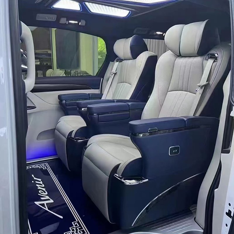 Hot Selling New Luxury Van Aviation Leather Seats Multifunctional Rear Camper Van Car Interior Upgrades for Mercedes Vito Sprint