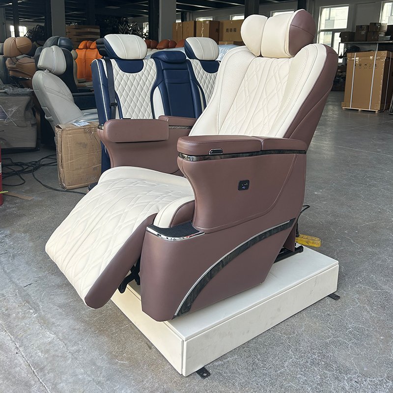 Hot Selling New Luxury Van Aviation Leather Seats Multifunctional Rear Camper Van Car Interior Upgrades for Mercedes Vito Sprint