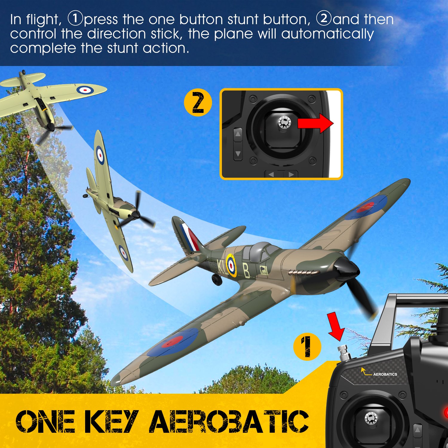 Remote control airplane outdoor ready to fly for beginners