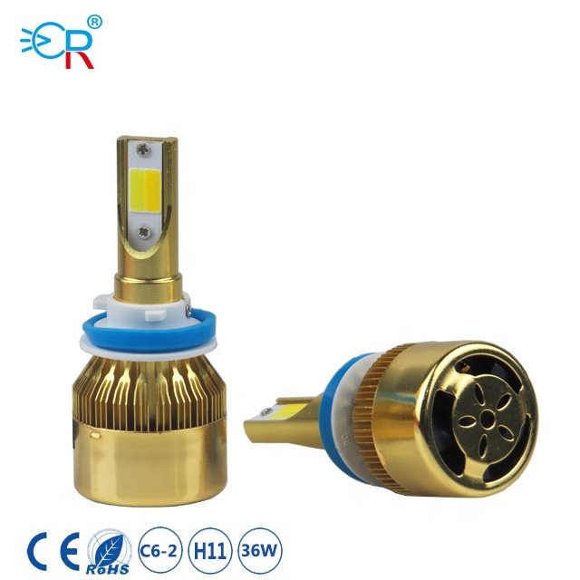 MACAR C6 H11 H1 H3 H7 Dual Color Led Headlight,24v Led Lights