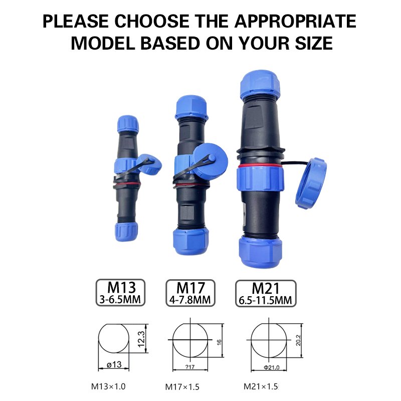 Waterproof Connector Male Female Wiring Aviation Plug Male Female Socket Copper Contracts for Power
