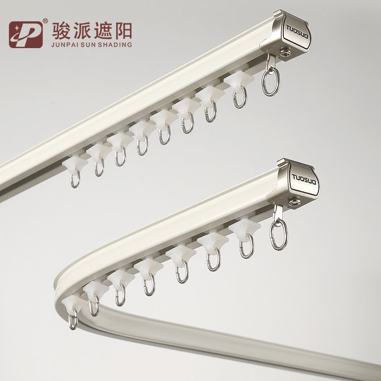 Modern Metal Flexible Room Divider Track Bendable Window Track Rail Wall-Mounted Curtain Track with Accessories
