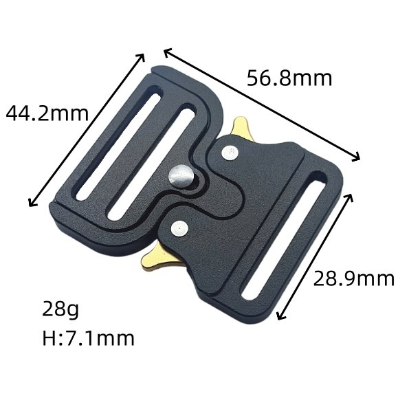 Custom Colour Safety Buckle Aluminium Alloy High Quality Pet Buckle Multifunction Aviation Aluminum Tactical Buckle