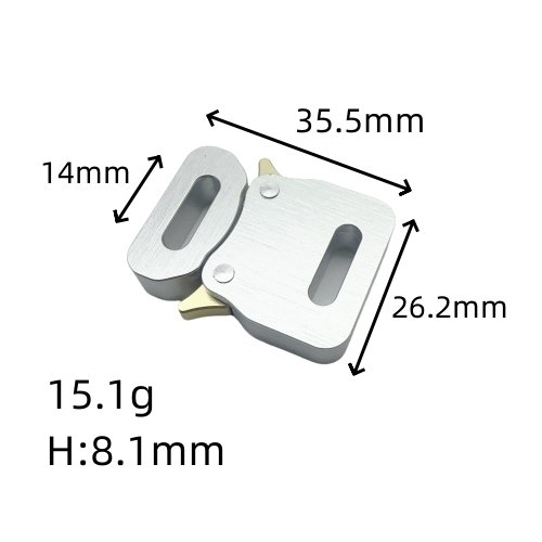 Custom Colour Safety Buckle Aluminium Alloy High Quality Pet Buckle Multifunction Aviation Aluminum Tactical Buckle